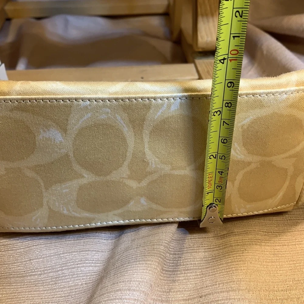 NWOT Coach leather/canvas mini bag w/tag EC